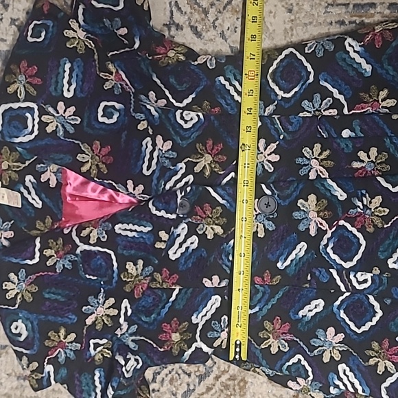 Sundance Biancabella Floral Appliqué Wool coat - Picture 8 of 10